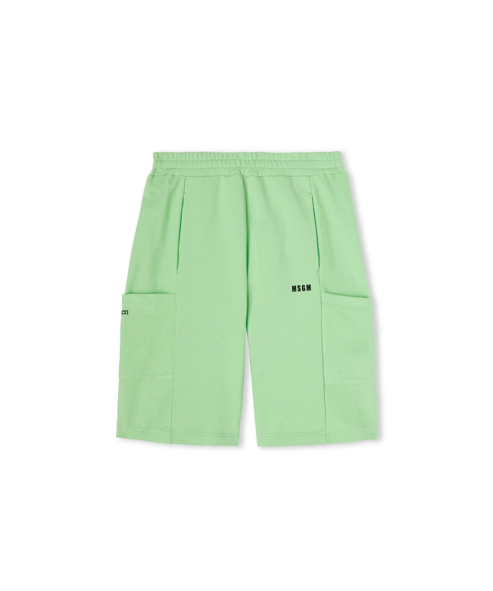 Bermuda In Cotone Organico Della Capsule Fantastic Green^MSGM Hot