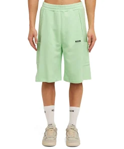 Bermuda In Cotone Organico Della Capsule Fantastic Green^MSGM Shop