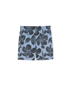 Bermuda In Cotone Popeline Bacchettato Con Stampa "Hibiscus"^MSGM Outlet