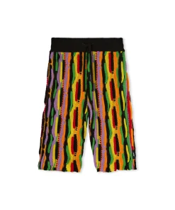 Bermuda In Maglia Di Cotone Con Rouches Multicolor^MSGM Flash Sale