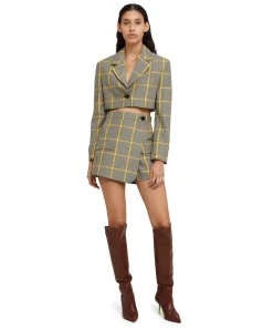 Blazer Crop In Pop Prince Of Wales^MSGM Flash Sale