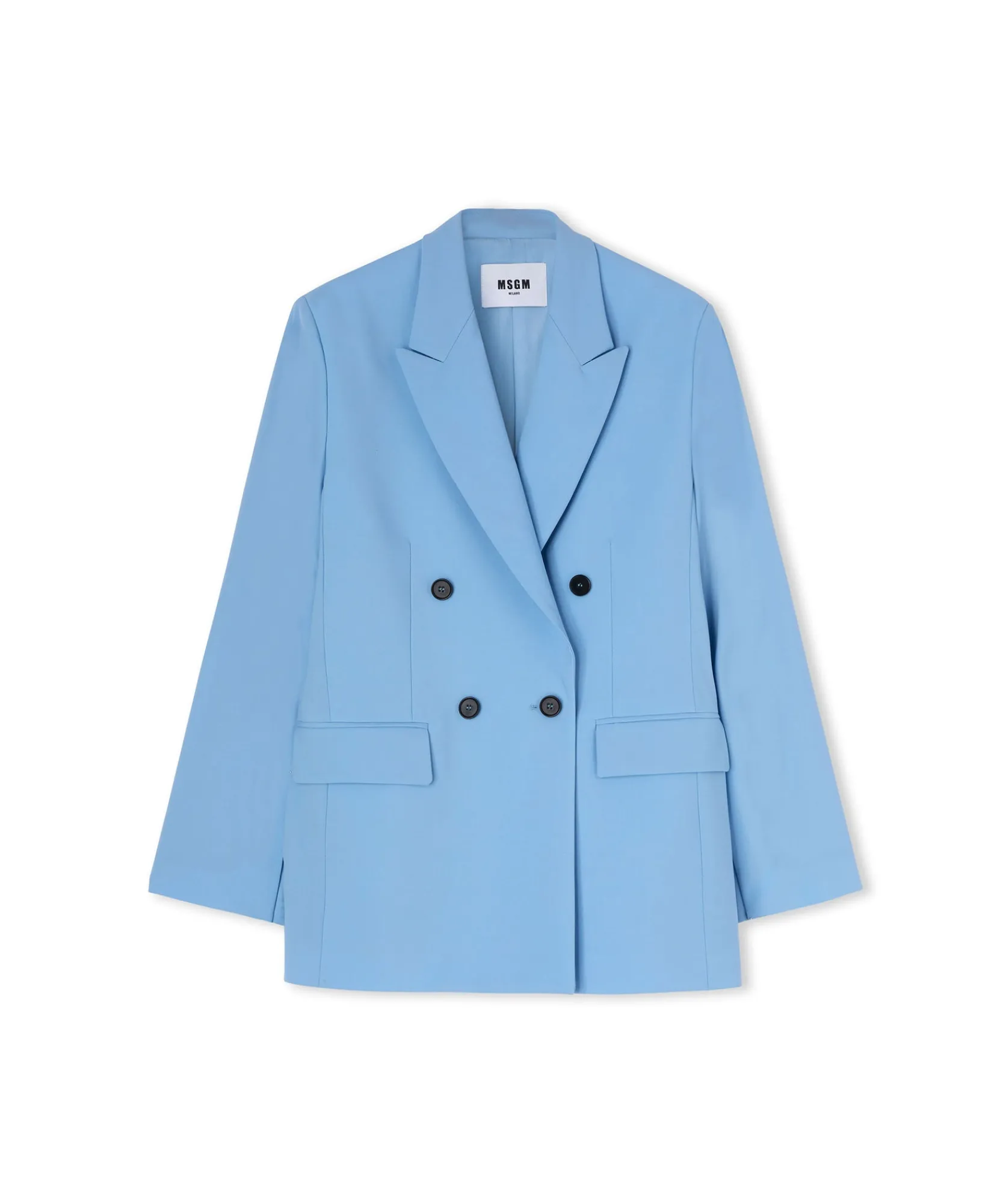 Blazer Doppiopetto In Fresco Lana Con Maniche Apribili^MSGM Online