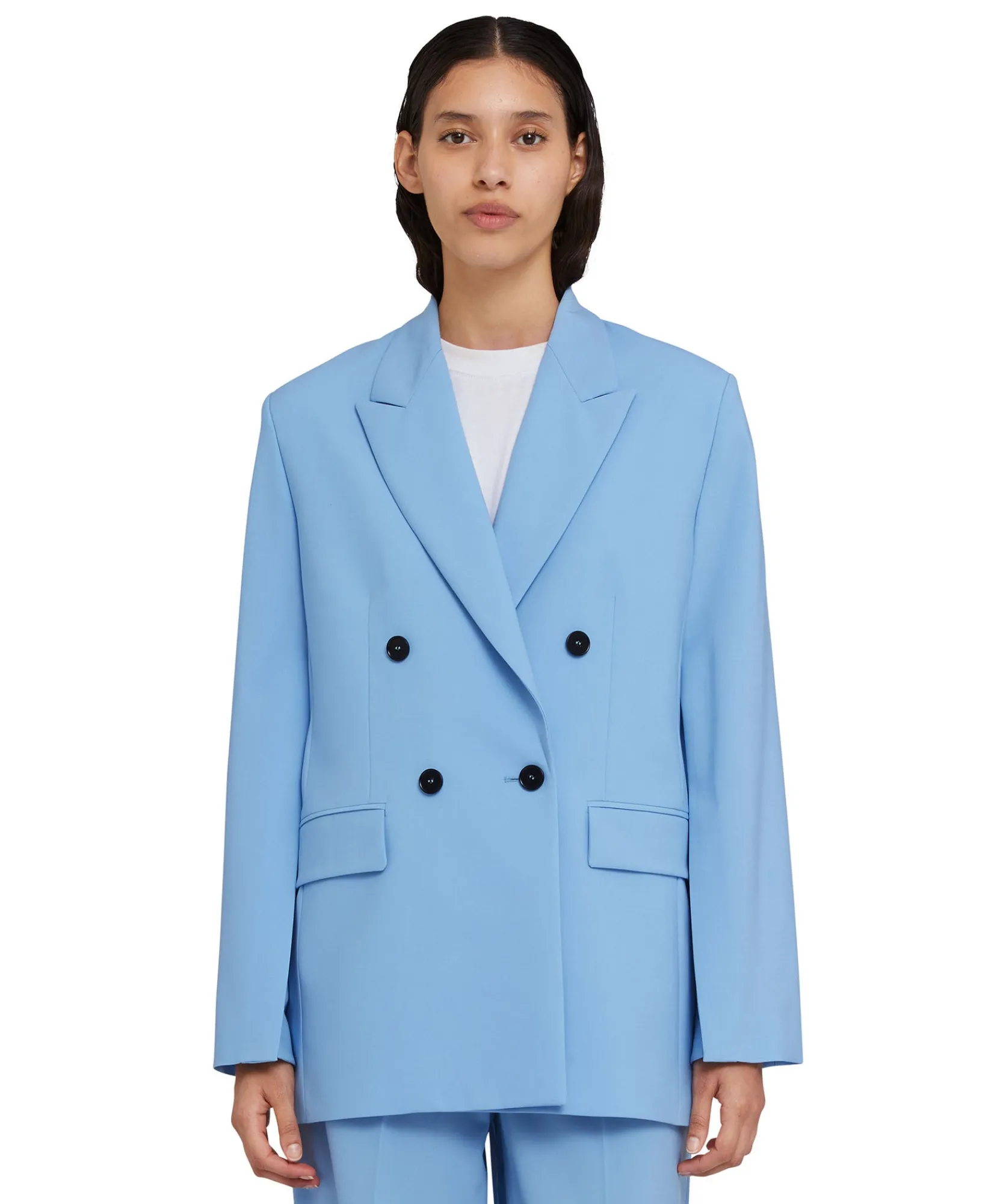 Blazer Doppiopetto In Fresco Lana Con Maniche Apribili^MSGM Online
