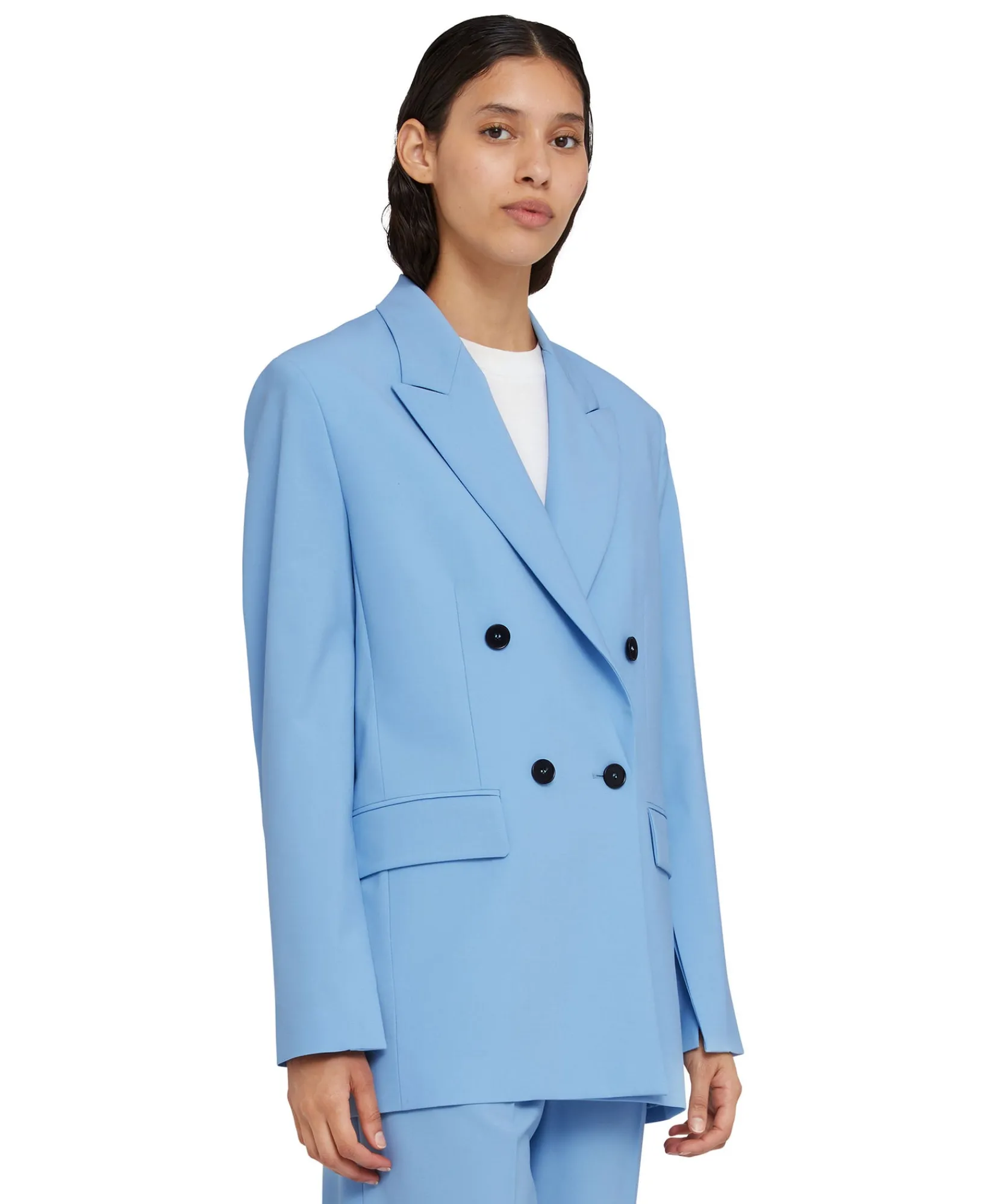 Blazer Doppiopetto In Fresco Lana Con Maniche Apribili^MSGM Online
