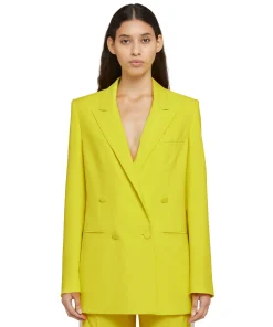 Blazer Doppiopetto In Viscosa^MSGM Sale