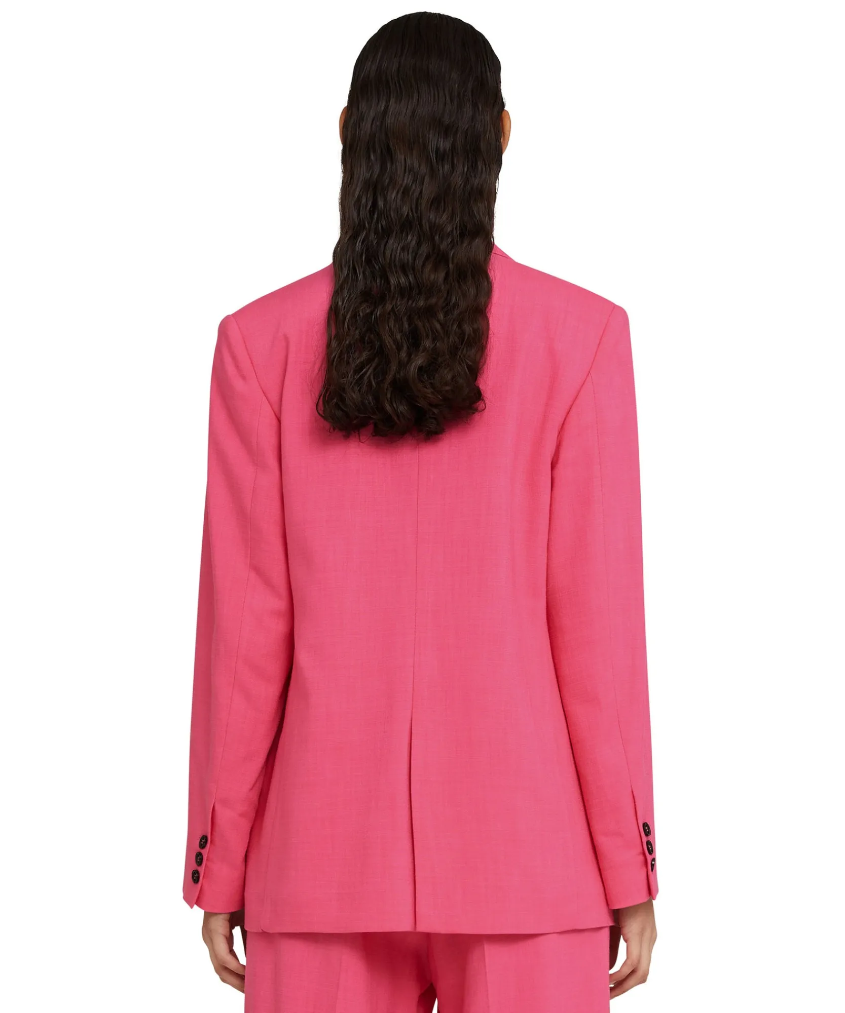 Blazer In Viscosa Grezza Con Design A Portafoglio^MSGM Online