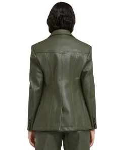 Blazer Monopetto In Eco-Pelle^MSGM Sale