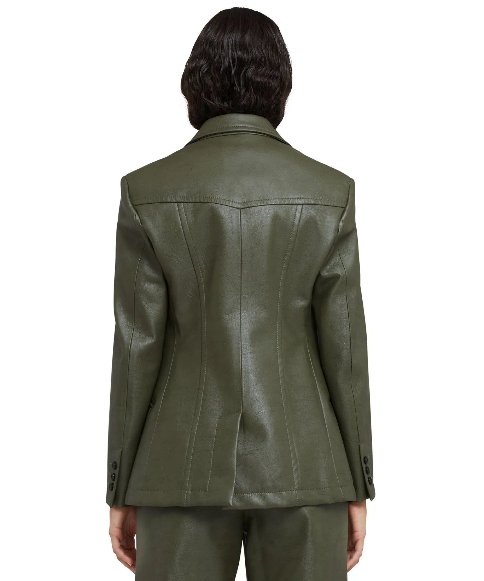 Blazer Monopetto In Eco-Pelle^MSGM Sale