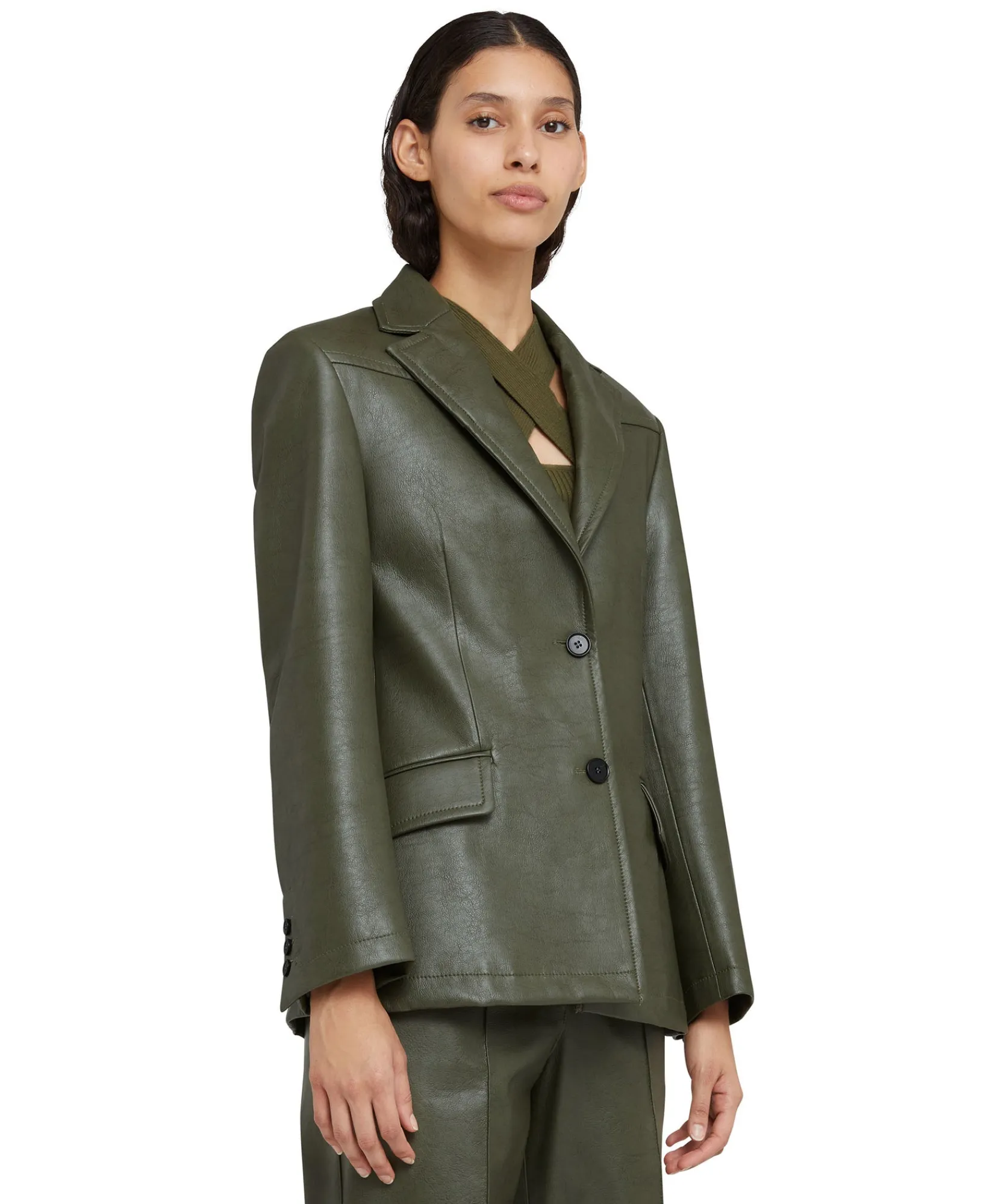 Blazer Monopetto In Eco-Pelle^MSGM Fashion