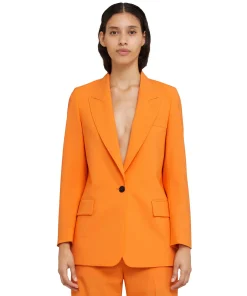 Blazer Monopetto In Fresco Lana^MSGM Store
