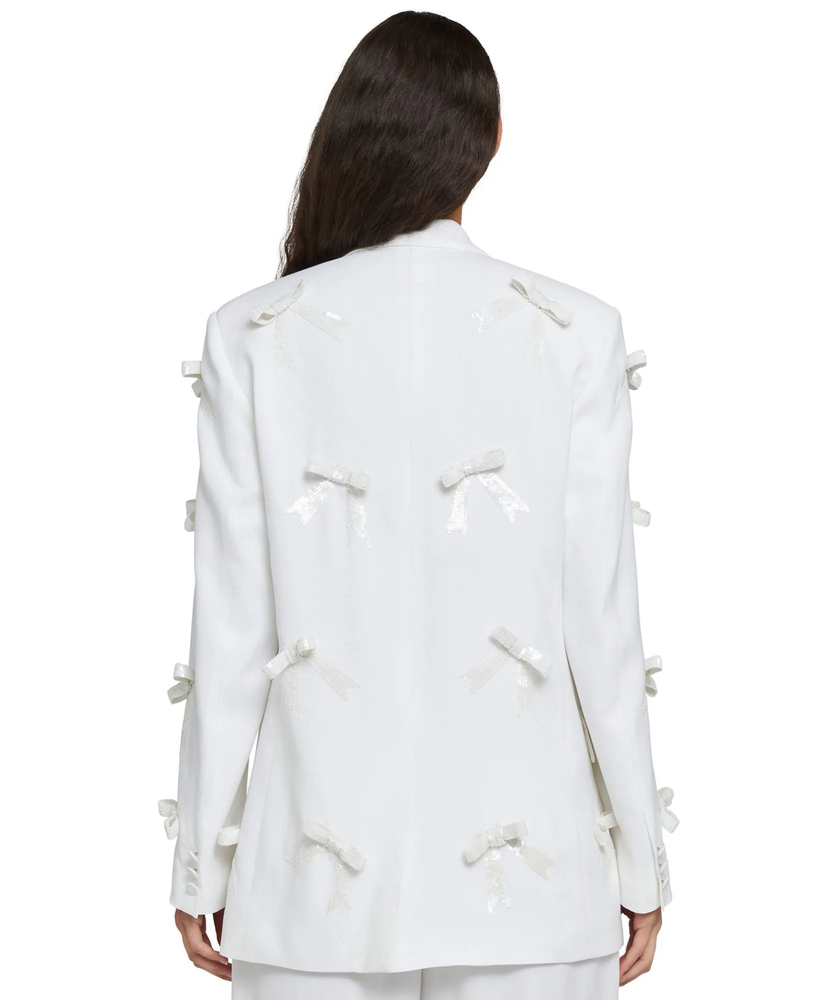 Blazer Monopetto In Viscosa Con Fiocchi Applicati^MSGM Hot