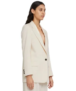 Blazer Monopetto In Viscosa Grezza^MSGM Fashion