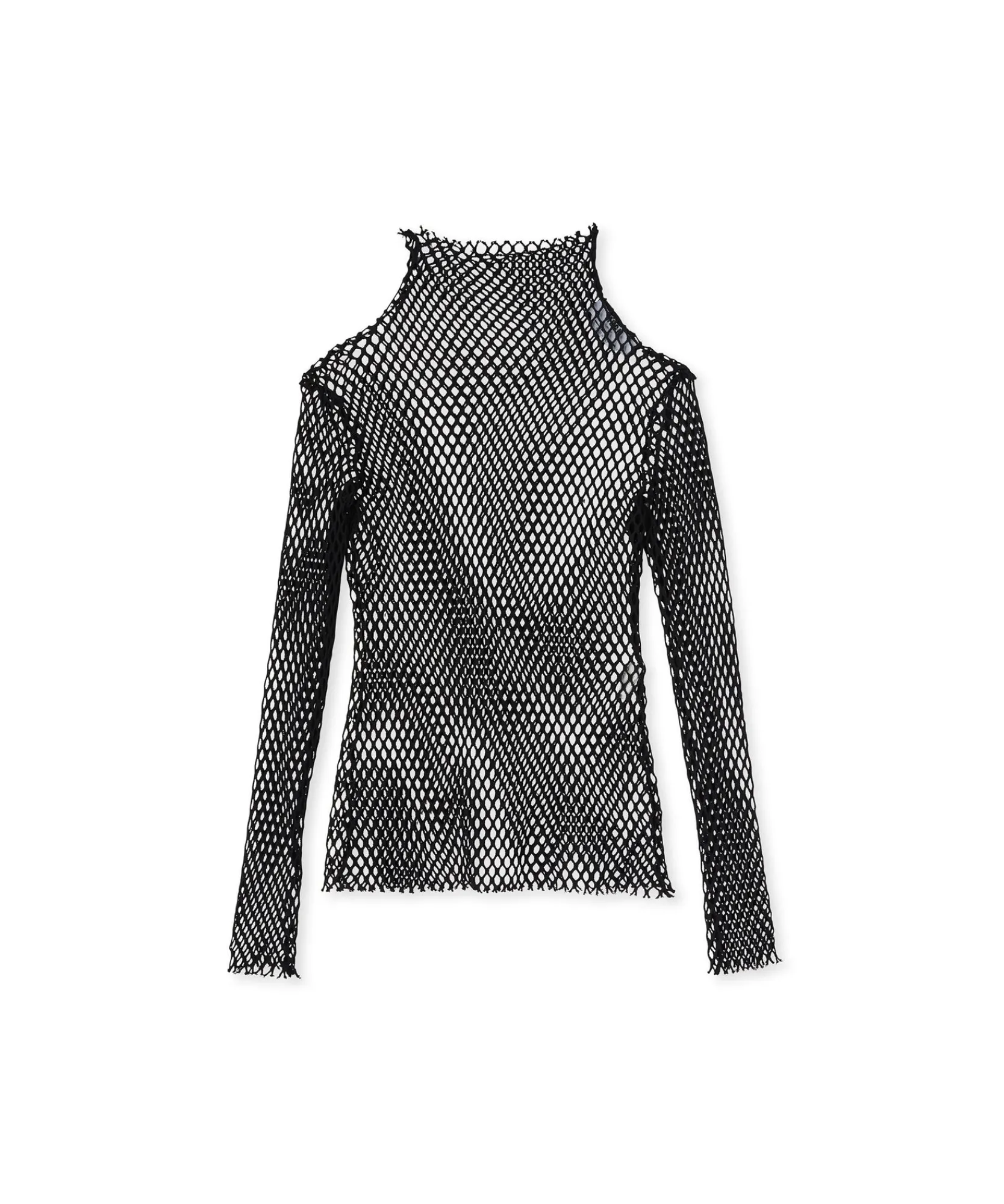 Blusa Turtle Neck A Rete In Cotone Tinta Unita^MSGM Cheap