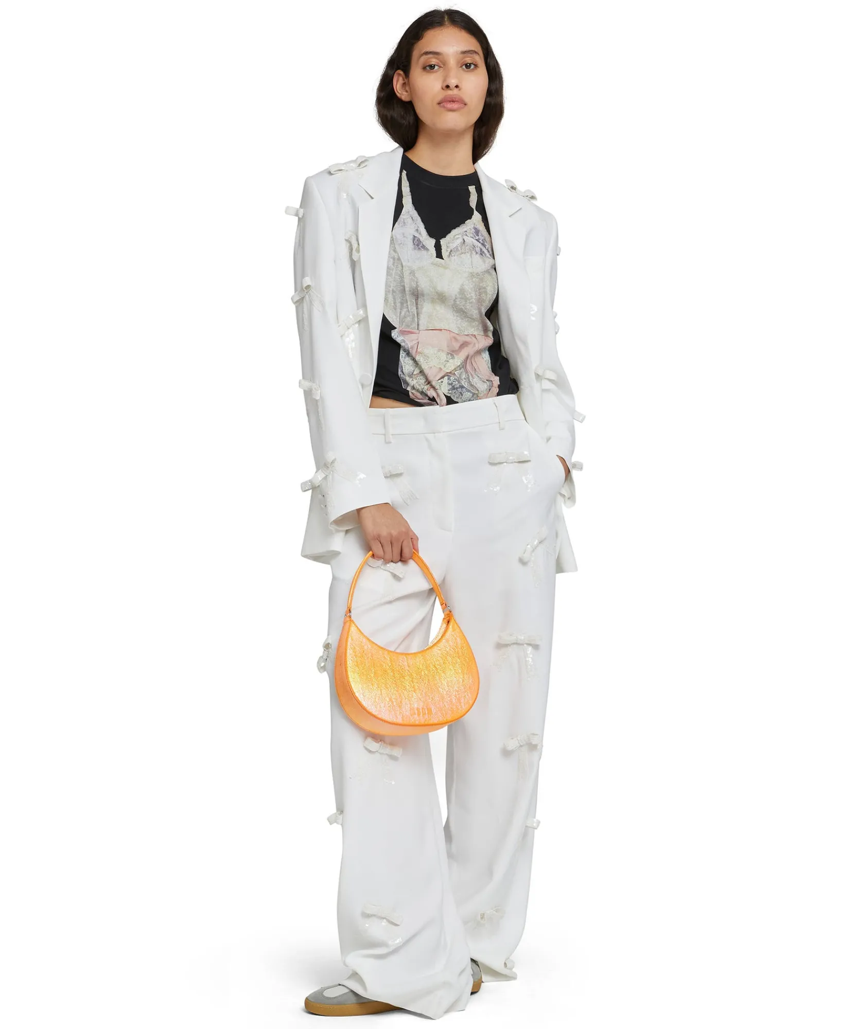 Borsa Piccola A Spalla "Hobo" In Ecopelle Craquele Sfumata^MSGM Shop