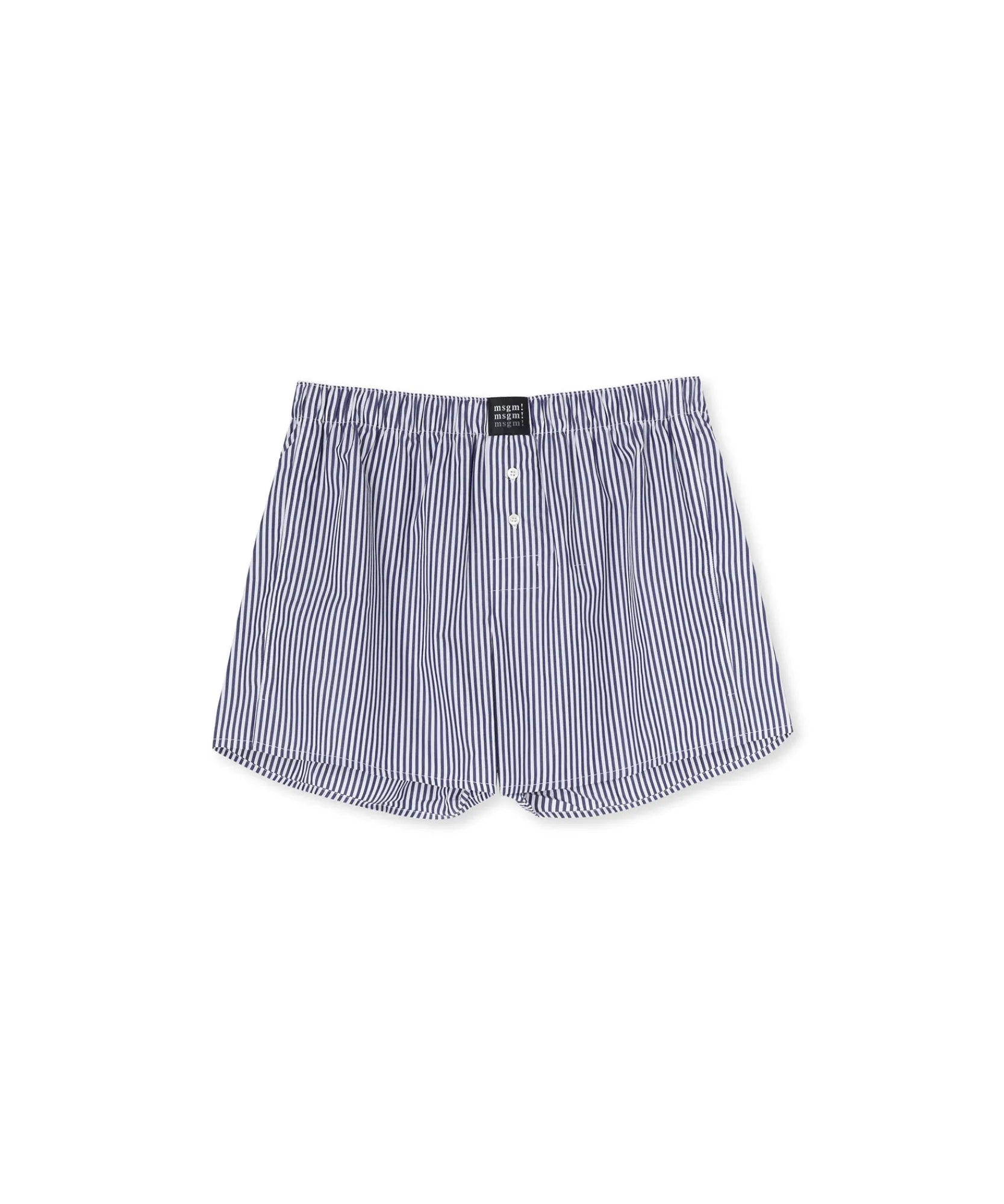 Boxer In Cotone Bacchettato Con Etichetta "!"^MSGM Best