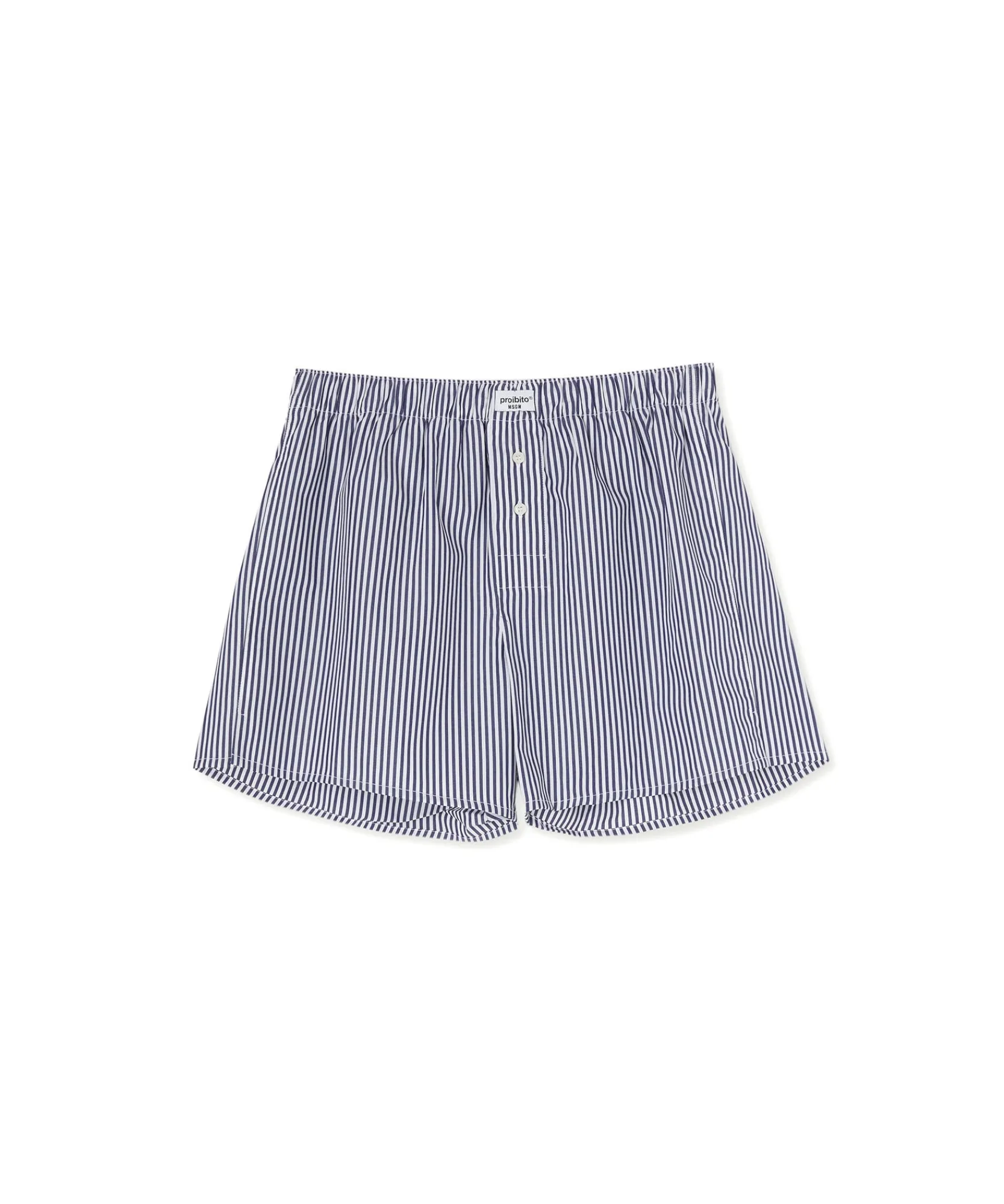 Boxer In Cotone Bacchettato Con Etichetta "Proibito"^MSGM Store