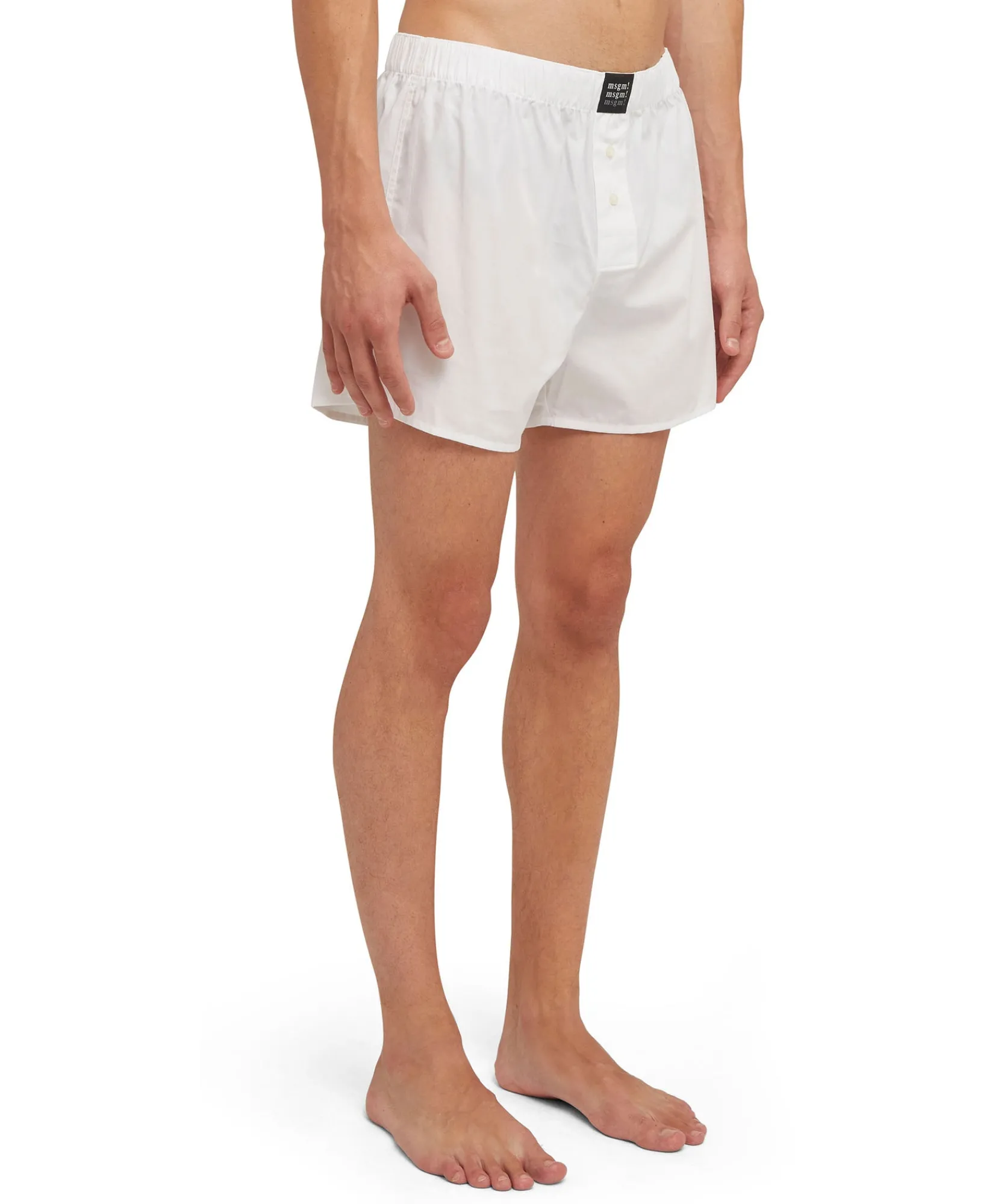 Boxer In Cotone Tina Unita Con Etichetta "!"^MSGM Cheap