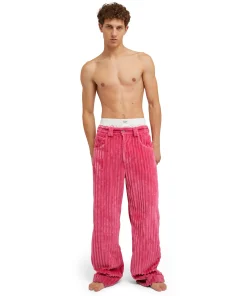 Boxer In Cotone Tinta Unita Con Etichetta