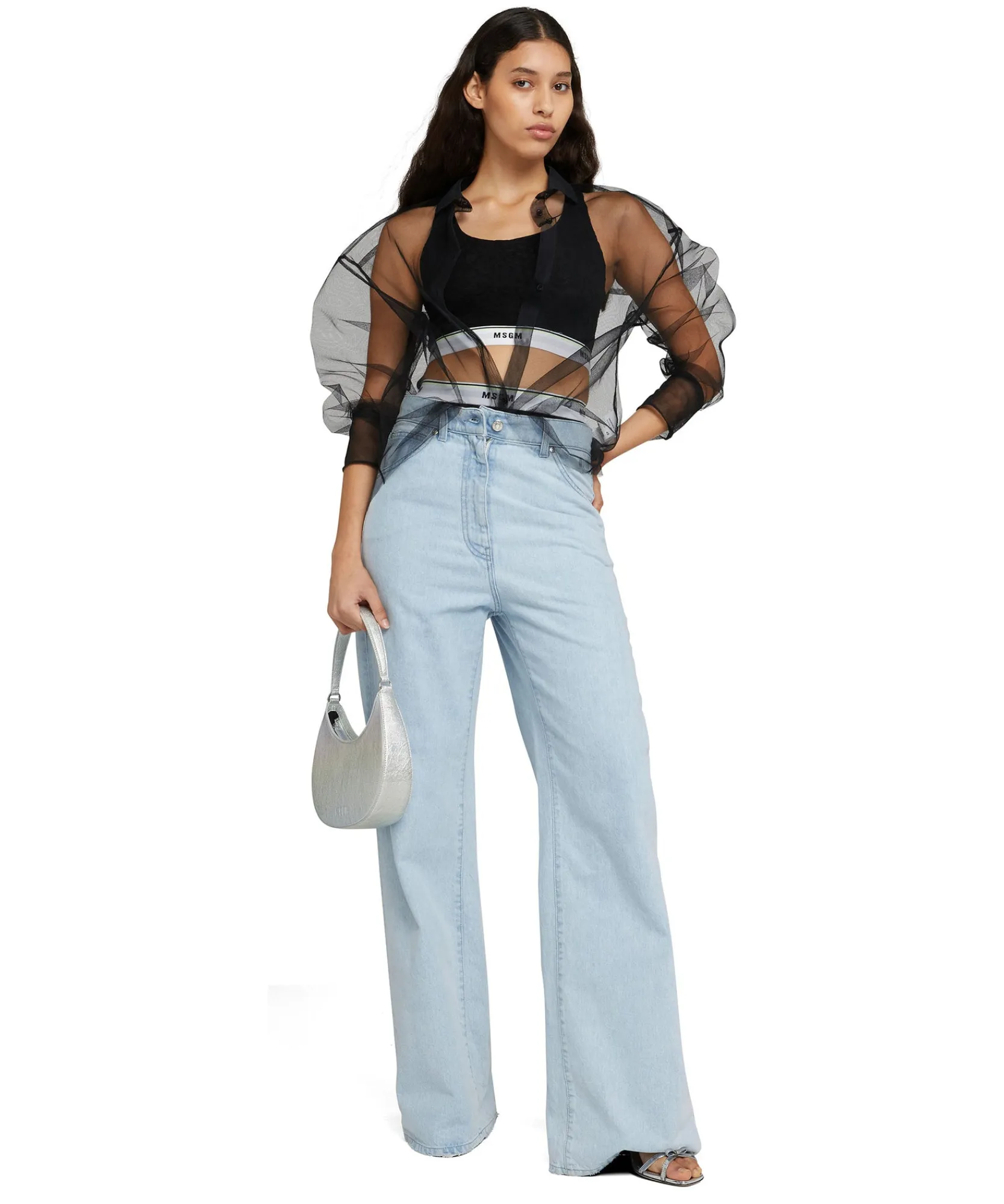 Brassiere In Pizzo Con Banda Elastica^MSGM Outlet