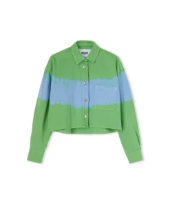 Camicia Crop In Bull Con Lavorazione "Tie Dye Bull"^MSGM Cheap