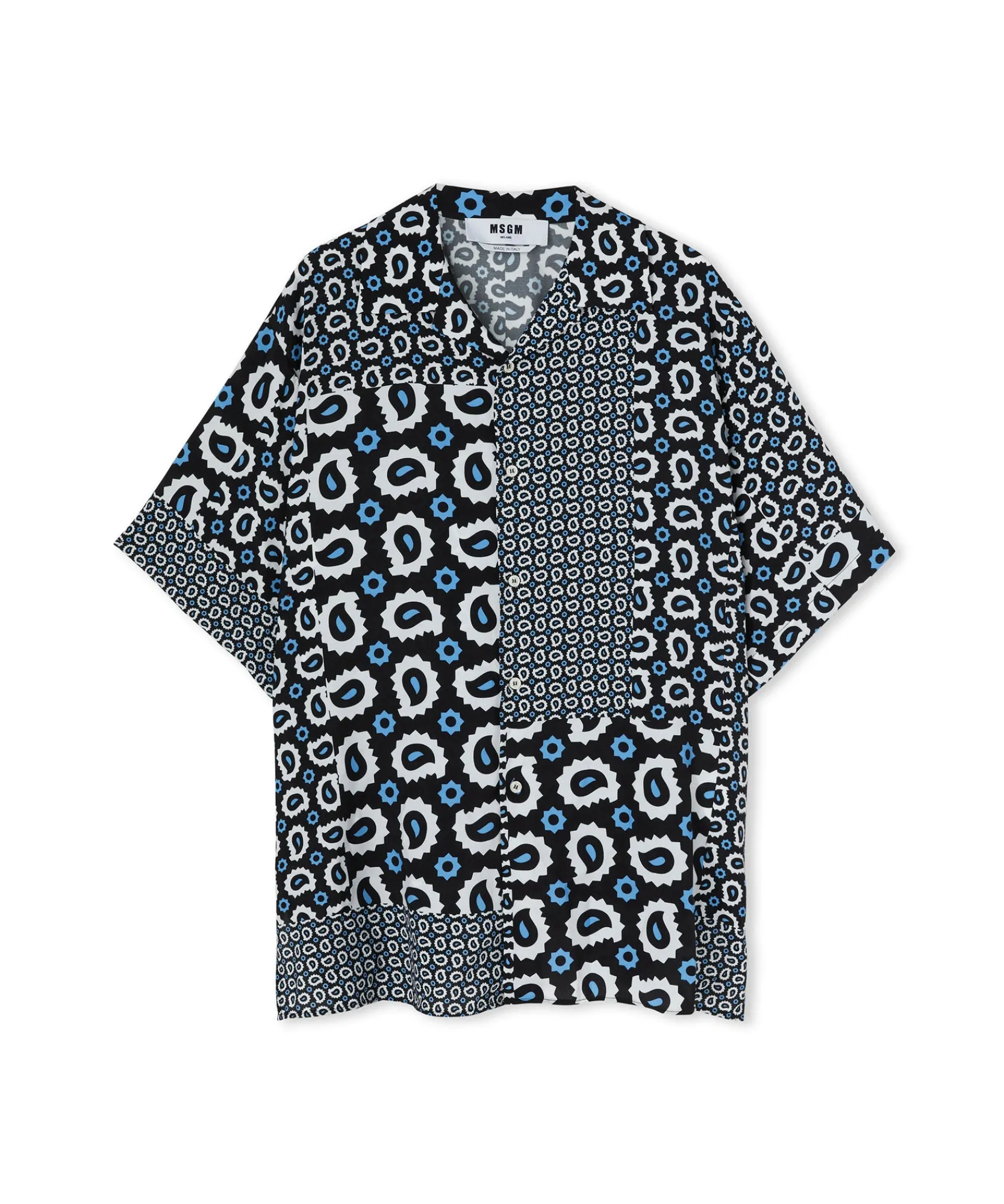 Camicia Fluida In Viscosa Con Stampa "Patchwork Paisley"^MSGM Cheap