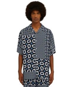 Camicia Fluida In Viscosa Con Stampa "Patchwork Paisley"^MSGM Discount