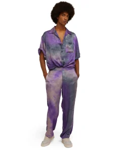 Camicia Fluida In Viscosa Tie Dye A Maniche Corte^MSGM Sale