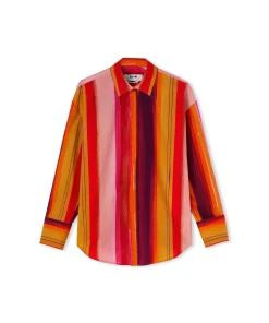Camicia In Cotone Con Fantasia