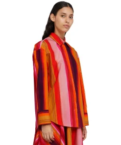 Camicia In Cotone Con Fantasia