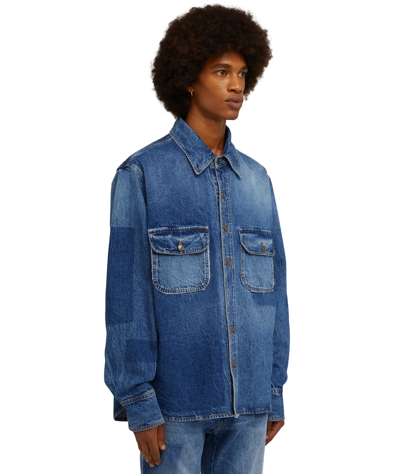 Camicia In Cotone Con Lavorazione A Riserva Patchwork^MSGM Best