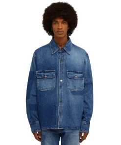Camicia In Cotone Con Lavorazione A Riserva Patchwork^MSGM Clearance