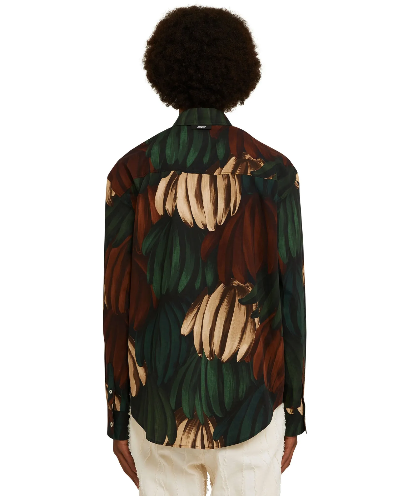Camicia In Cotone Popeline Con Stampa "Bananas"^MSGM Store