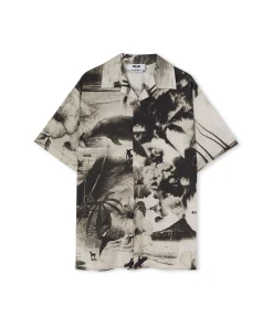 Camicia In Cotone Popeline Con Stampa " Dreaming"^MSGM Hot