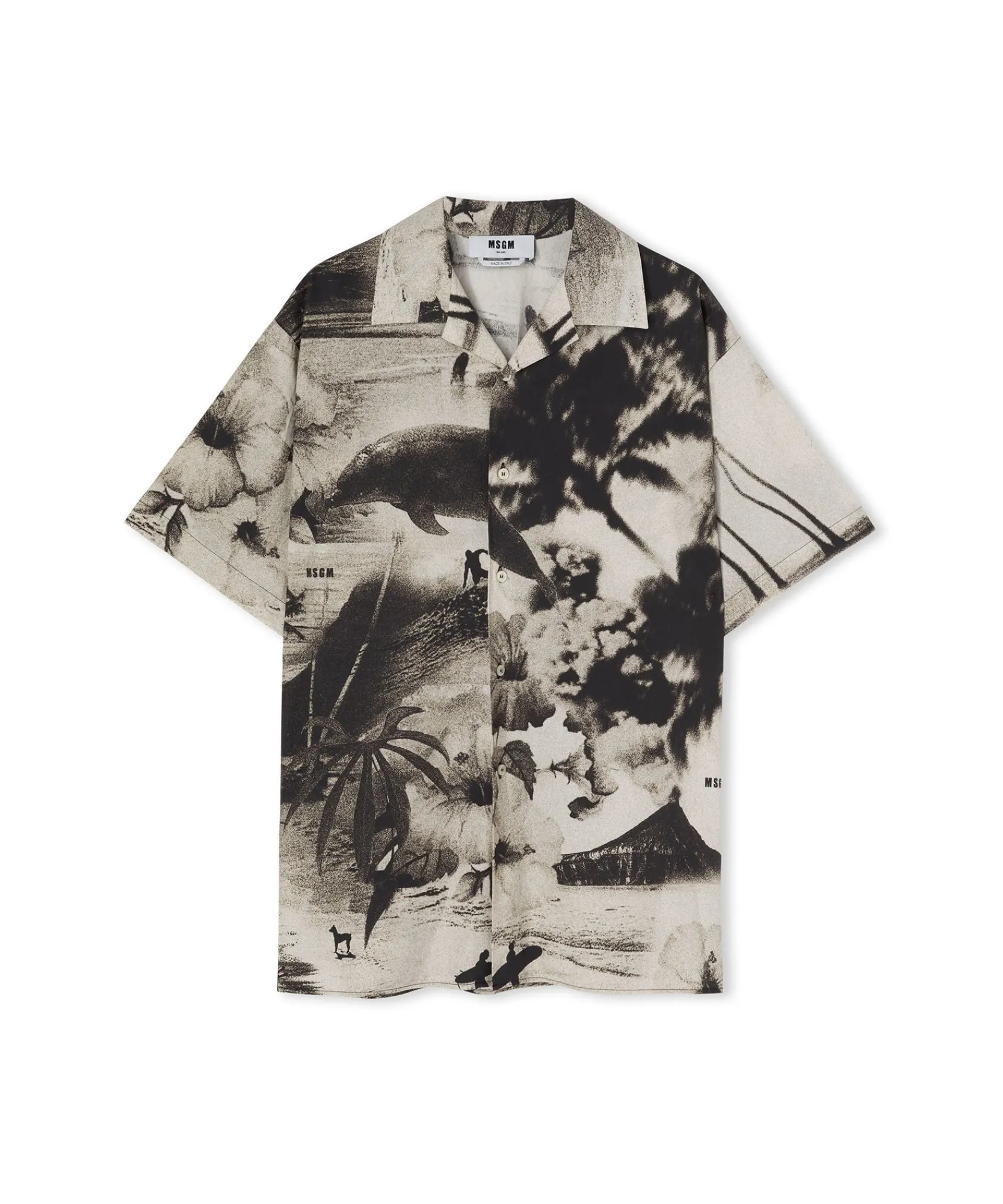 Camicia In Cotone Popeline Con Stampa " Dreaming"^MSGM Hot