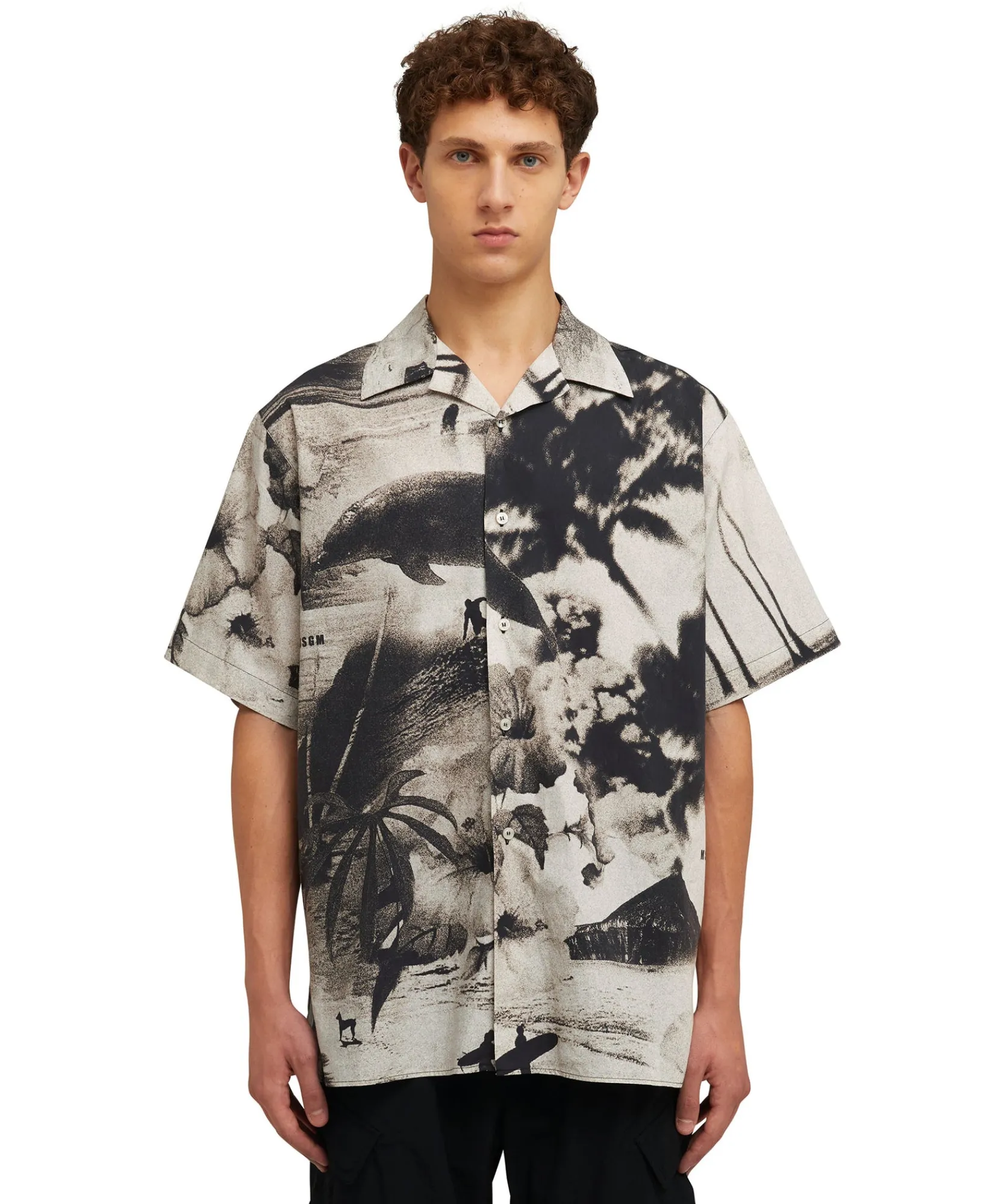 Camicia In Cotone Popeline Con Stampa " Dreaming"^MSGM Hot