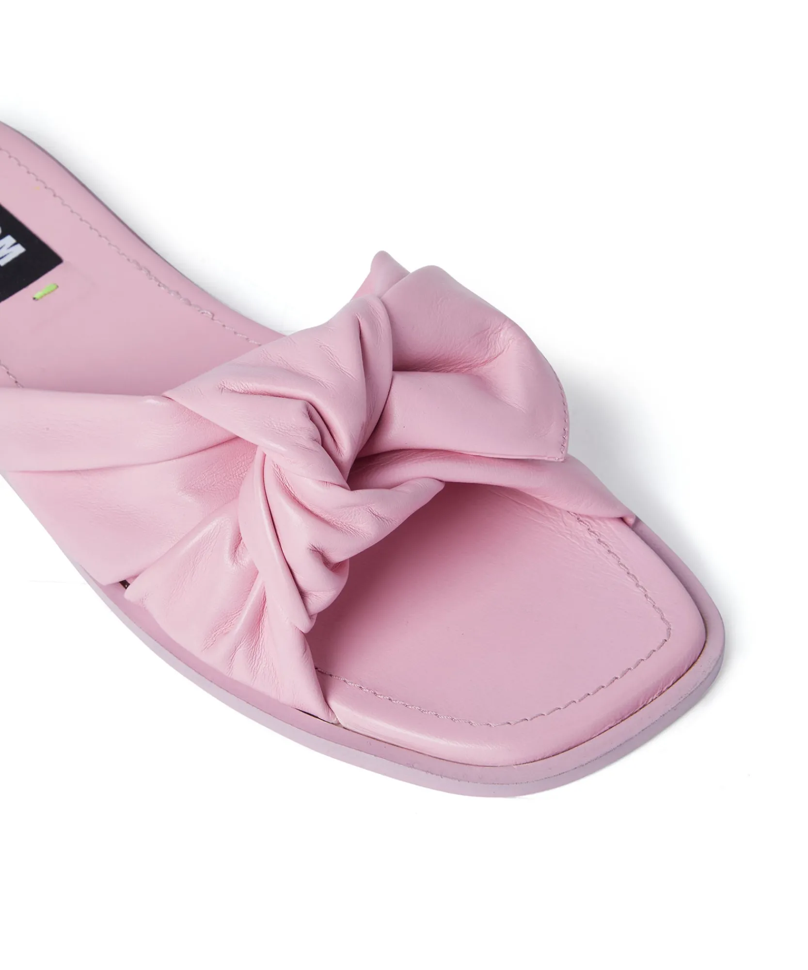 Ciabatta In Nappa Tinta Unita Con Fascia A Nodo^MSGM Online