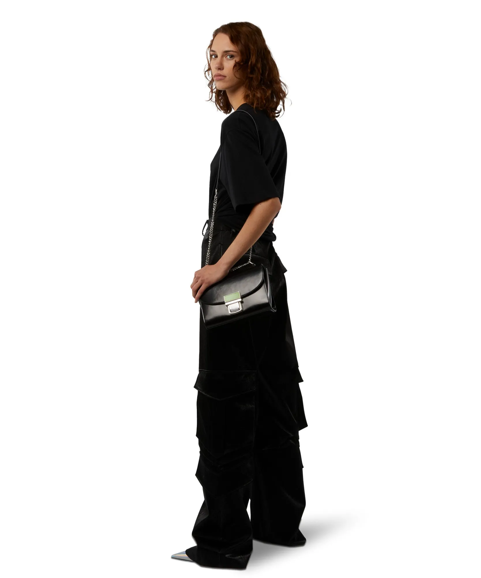 Clic Bag Con Catena In Ecopelle Spazzolata^MSGM Fashion