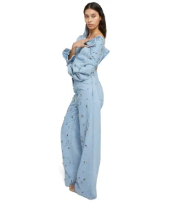 Denim Taglio Straight Con Dettagli Gioiello Applicati^MSGM Hot