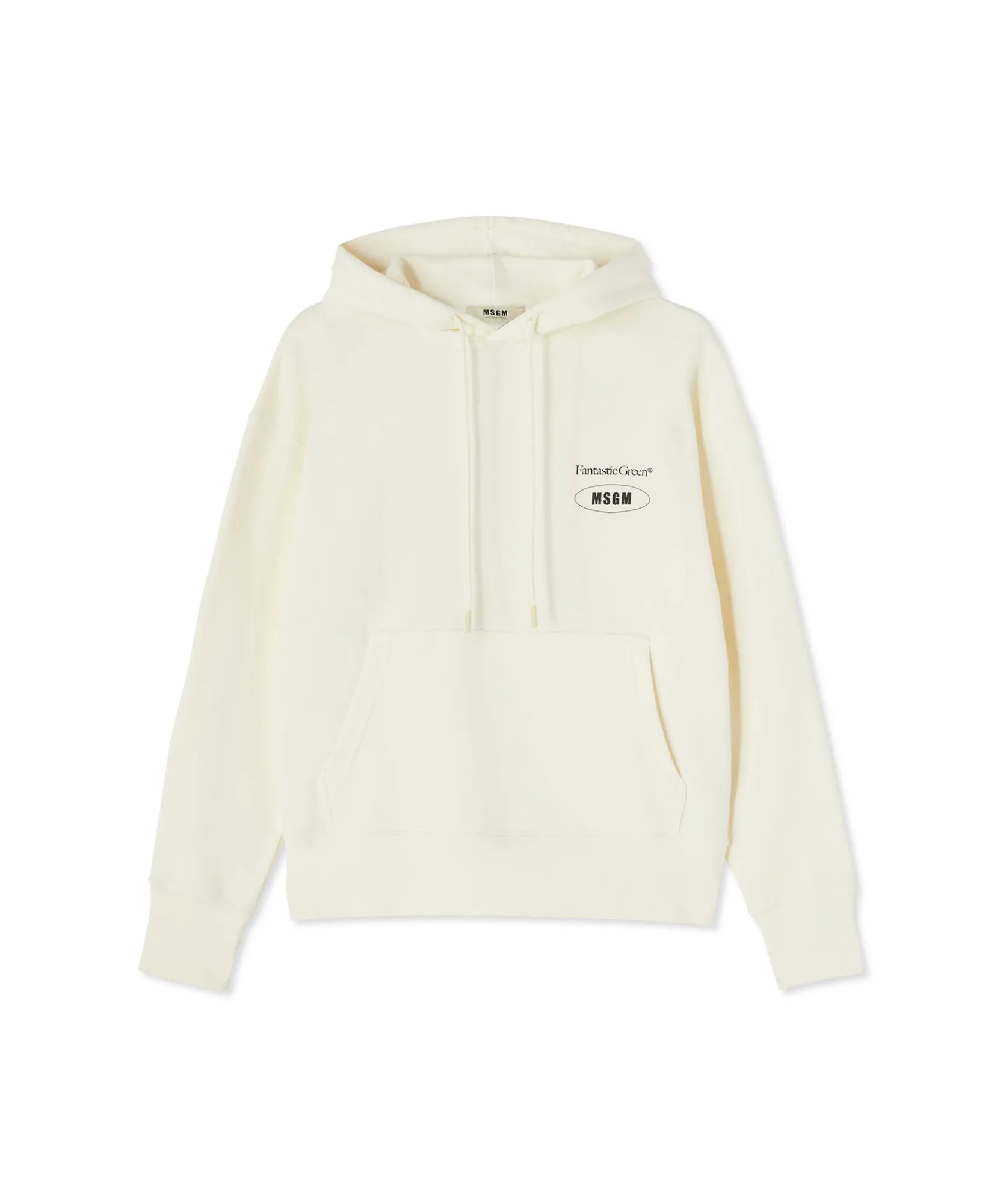 Felpa Con Cappuccio In Cotone Organico Della Capsule Fantastic Gree^MSGM New