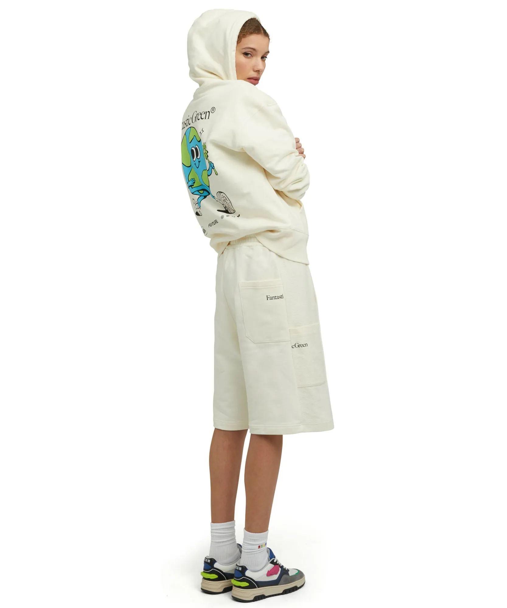 Felpa Con Cappuccio In Cotone Organico Della Capsule Fantastic Gree^MSGM New