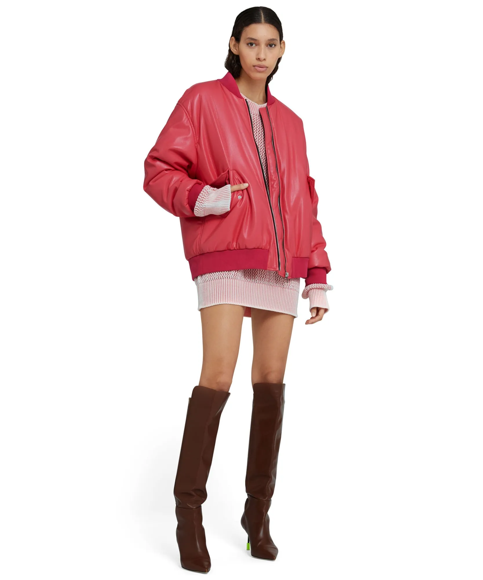 Giacca Bomber In Eco-Nappa^MSGM Online