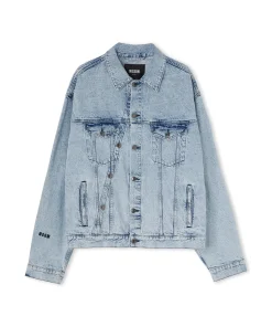 Giacca Di Jeans Con Dopppia Abbottonatura^MSGM Fashion