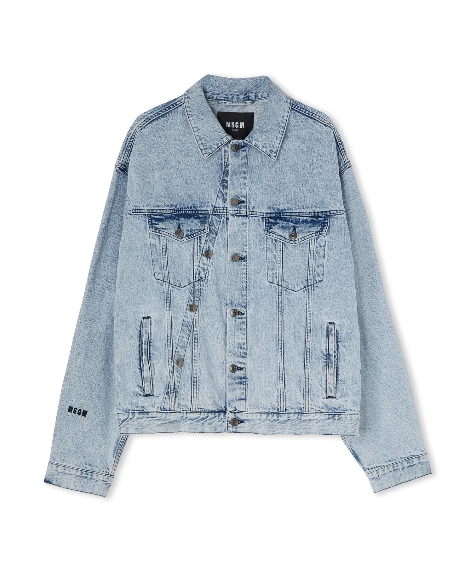 Giacca Di Jeans Con Dopppia Abbottonatura^MSGM Fashion