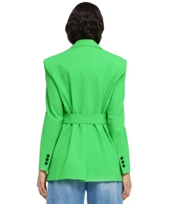 Giacca Sahariana In Fresco Lana^MSGM New