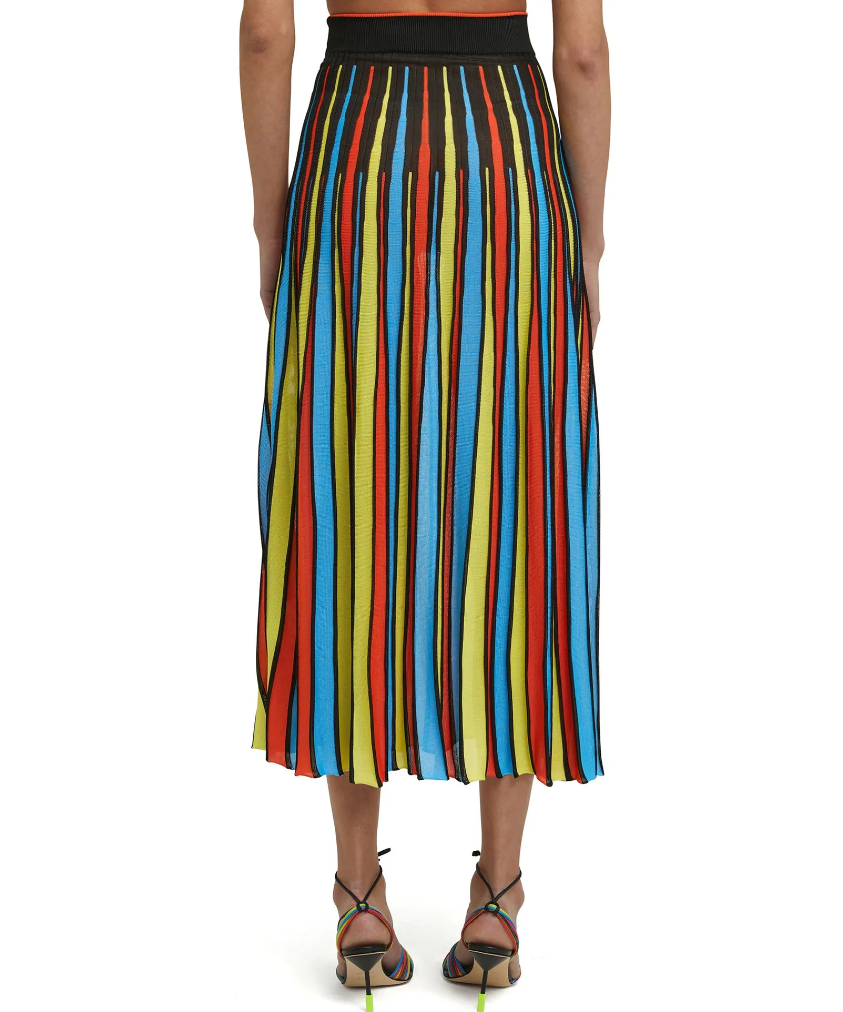 Gonna Midi A Ruota In Maglia Di Viscosa^MSGM Cheap