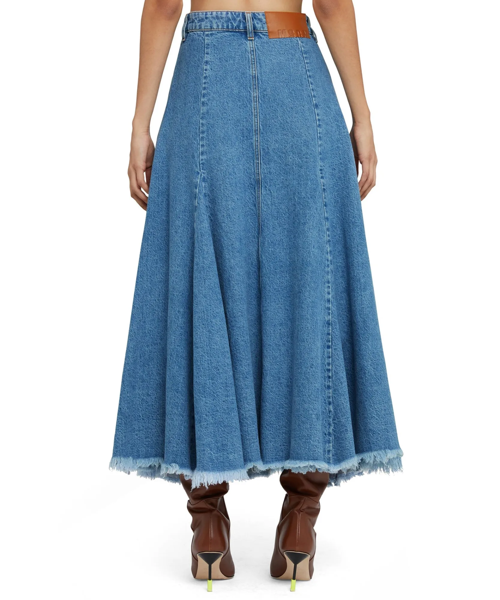 Gonna Midi Di Denim A Ruota^MSGM Discount