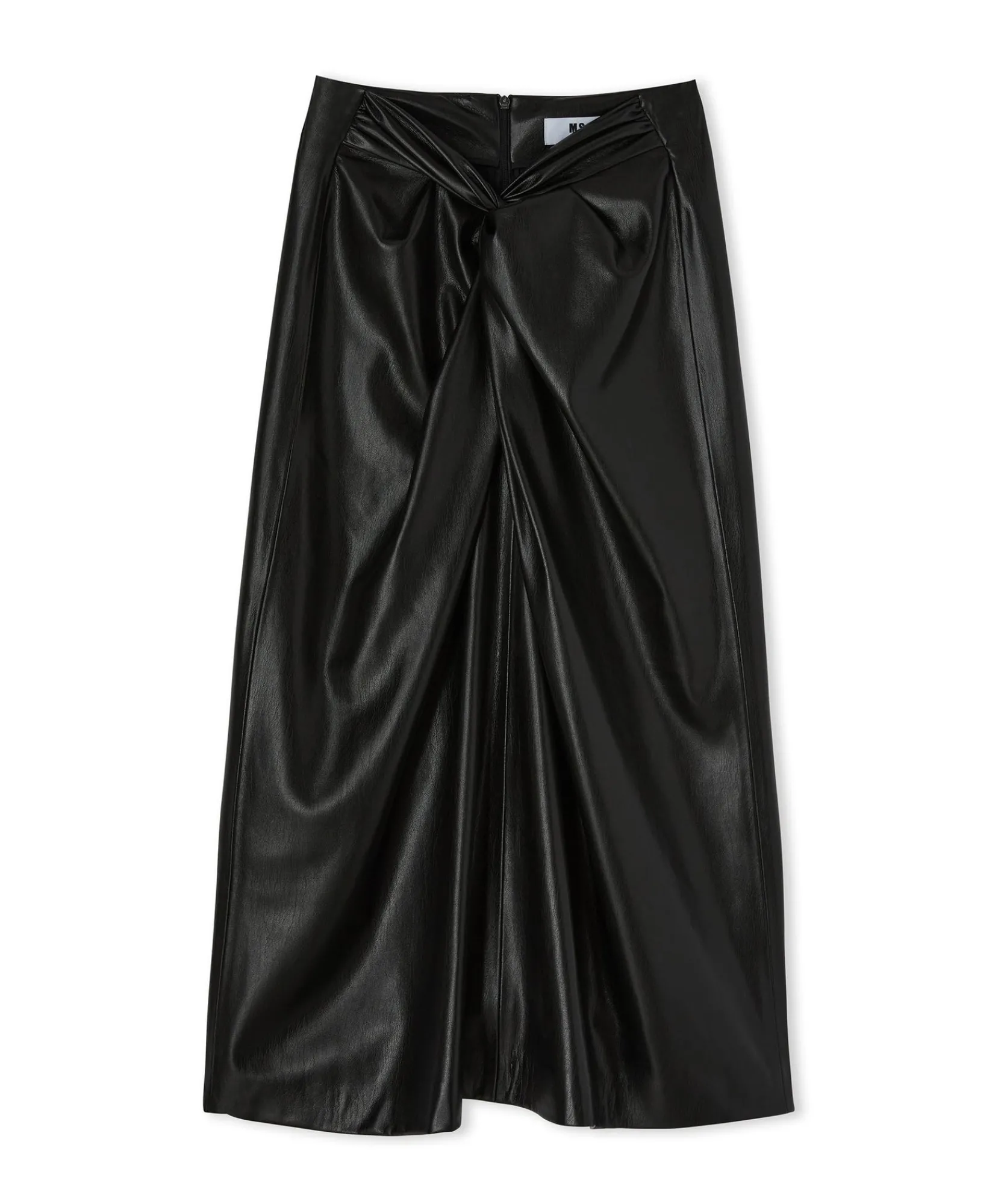 Gonna Midi In Eco-Pelle Con Dettaglio Incrocio^MSGM Best