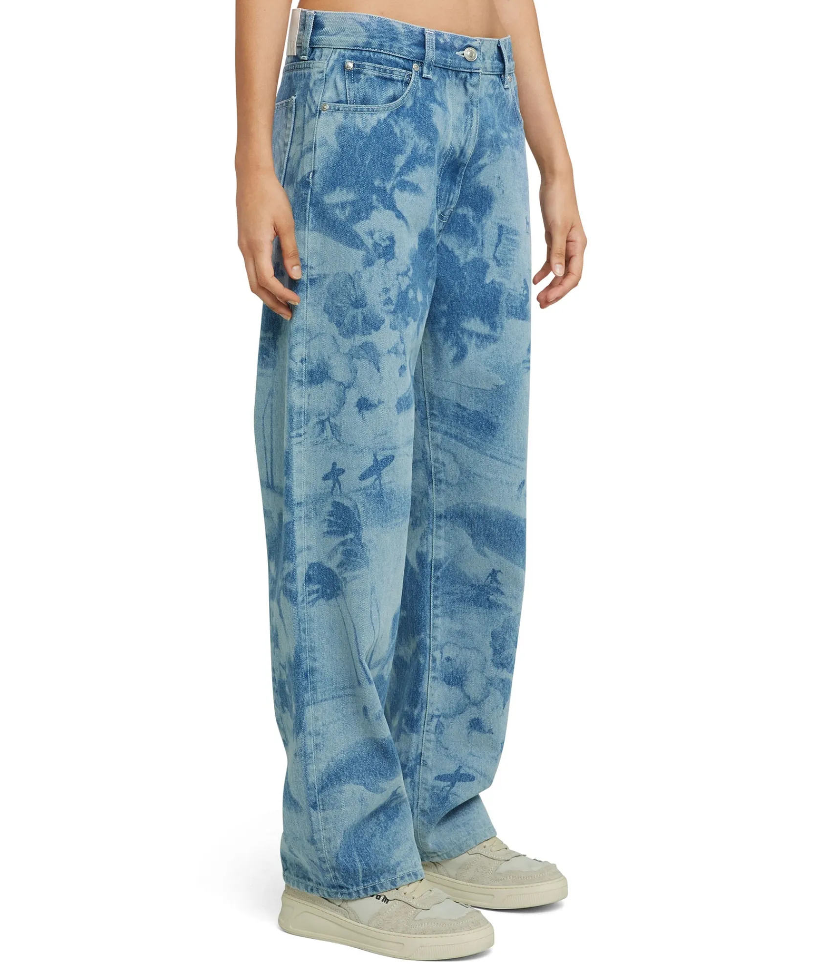 Jeans A Gamba Dritta Con Lavorazione "Surfer" A Laser^MSGM Flash Sale