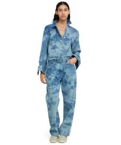Jeans A Gamba Dritta Con Lavorazione 