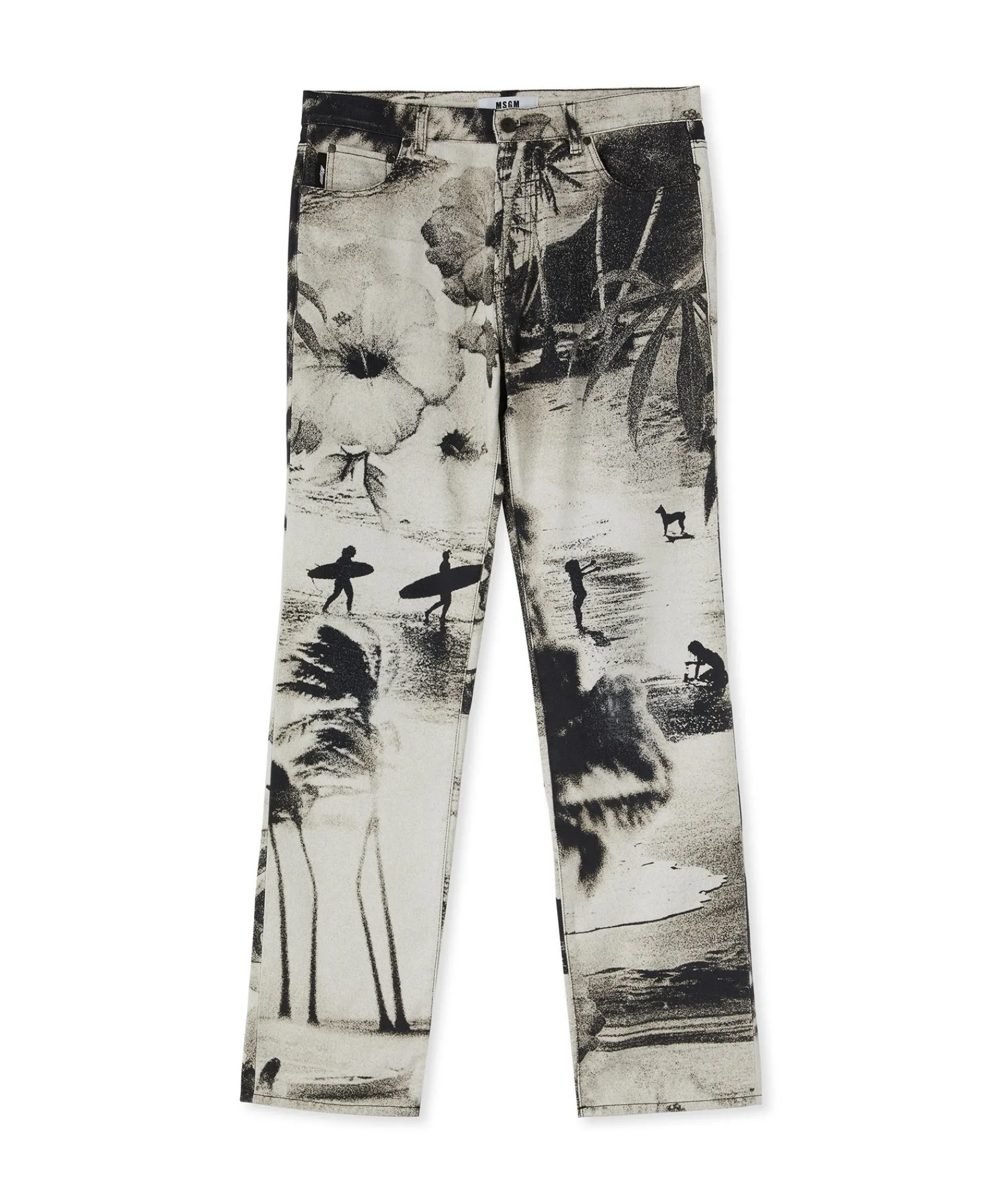 Jeans A Gamba Dritta Con Stampa " Dreaming"^MSGM New